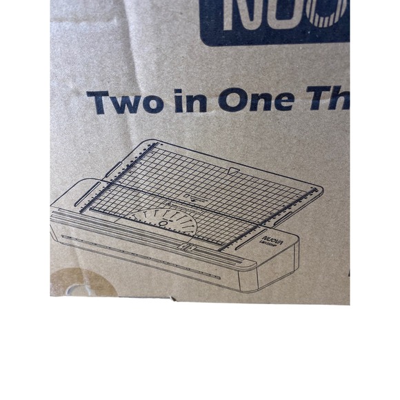 Nuova 2 in one Thermal Laminator/Paper Cutter White Gray 13" Max Width - Picture 2 of 4
